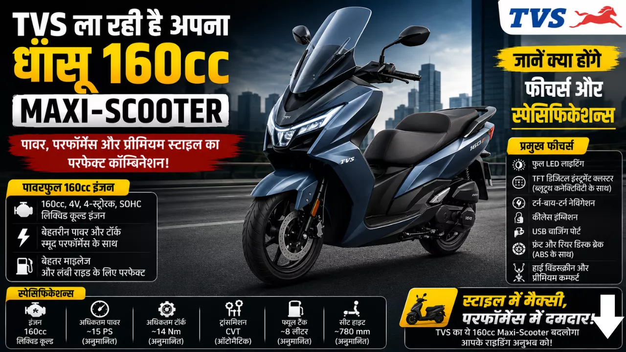 TVS 160cc Maxi Scooter